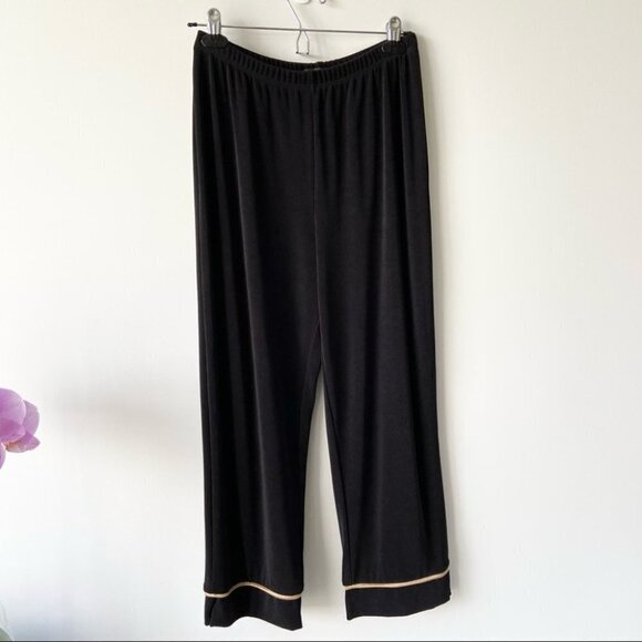 Vintage Picadilly Crepe Straight Leg Pull On Pants - Picture 1 of 12